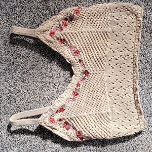 Hollister crochet tank top